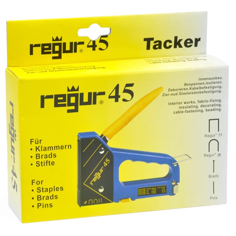 REGUR 45 Handtacker, 4-in 1 Multifunktions-Tacker Zum Befestigen Von Draht, Drahtgeflecht – Bild 16