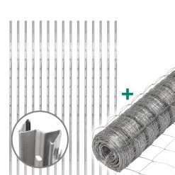 50m VOSS.farming Classic Wildzaun Komplettset 125/13/15 + Z-Profilpfosten