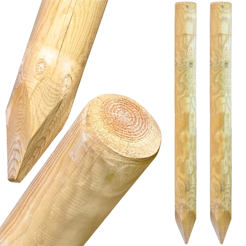 2x VOSS.farming Torpfosten Weidetor, Holz, 250cm X 140mm – Bild 3