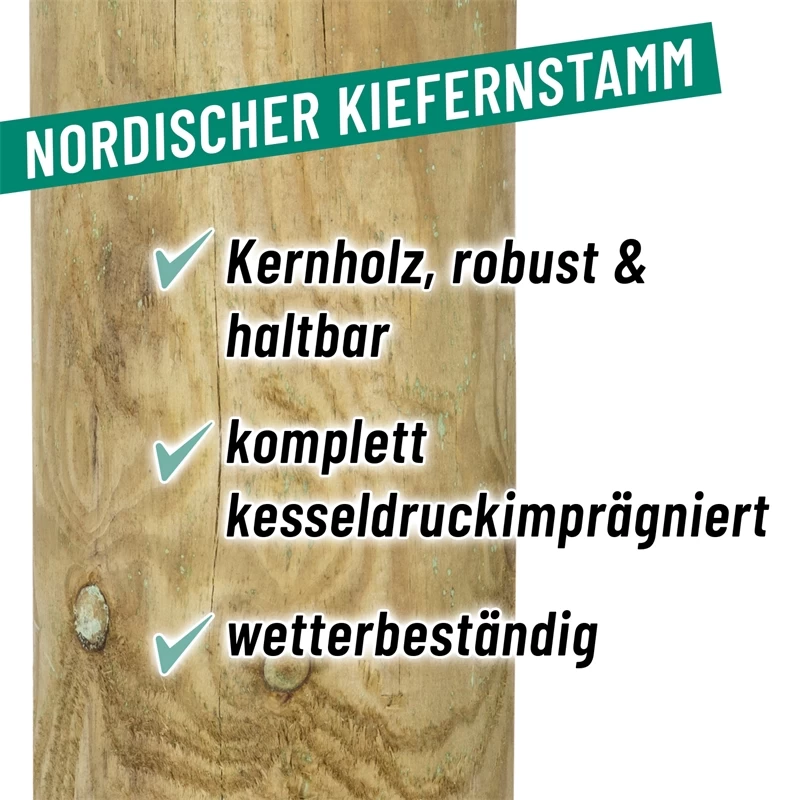 VOSS.farming Pferdezaun Holzpfosten - Arizona Eckpfahl 200cm X 140mm – Bild 8