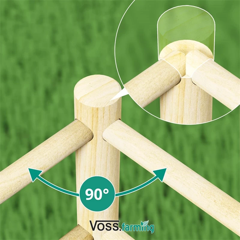 VOSS.farming Pferdezaun Holzpfosten - Arizona Eckpfahl 200cm X 140mm – Bild 6