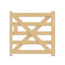 VOSS.farming Englisches Holztor, Holz-Weidetor, Koppeltor 120cm, 122cm Hoch