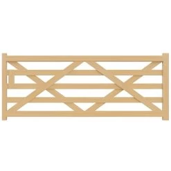 VOSS.farming Englisches Holztor, Holz-Weidetor, Koppeltor 300cm, 122cm Hoch