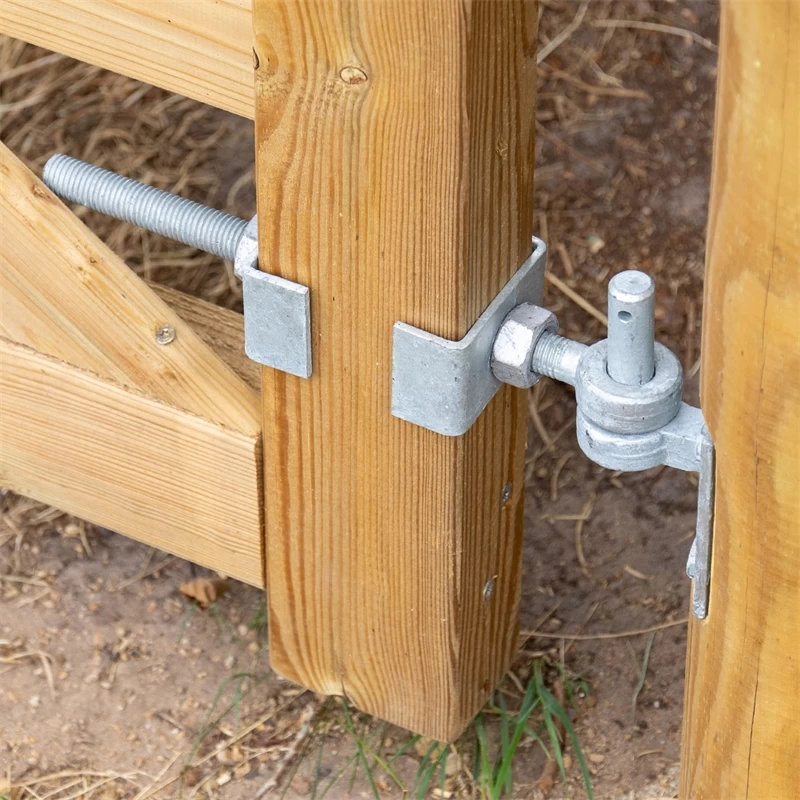 VOSS.farming Montage-Set Für Englisches Holztor, Holz-Weidetor, Koppeltor, Feuerverzinkt – Bild 11