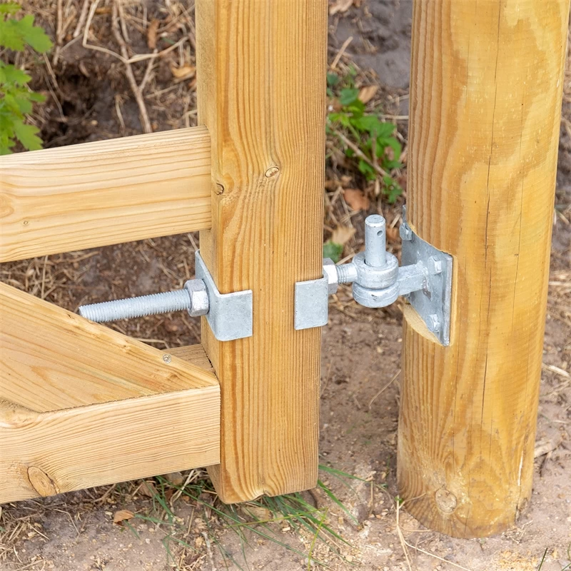 VOSS.farming Montage-Set Für Englisches Holztor, Holz-Weidetor, Koppeltor, Feuerverzinkt – Bild 9