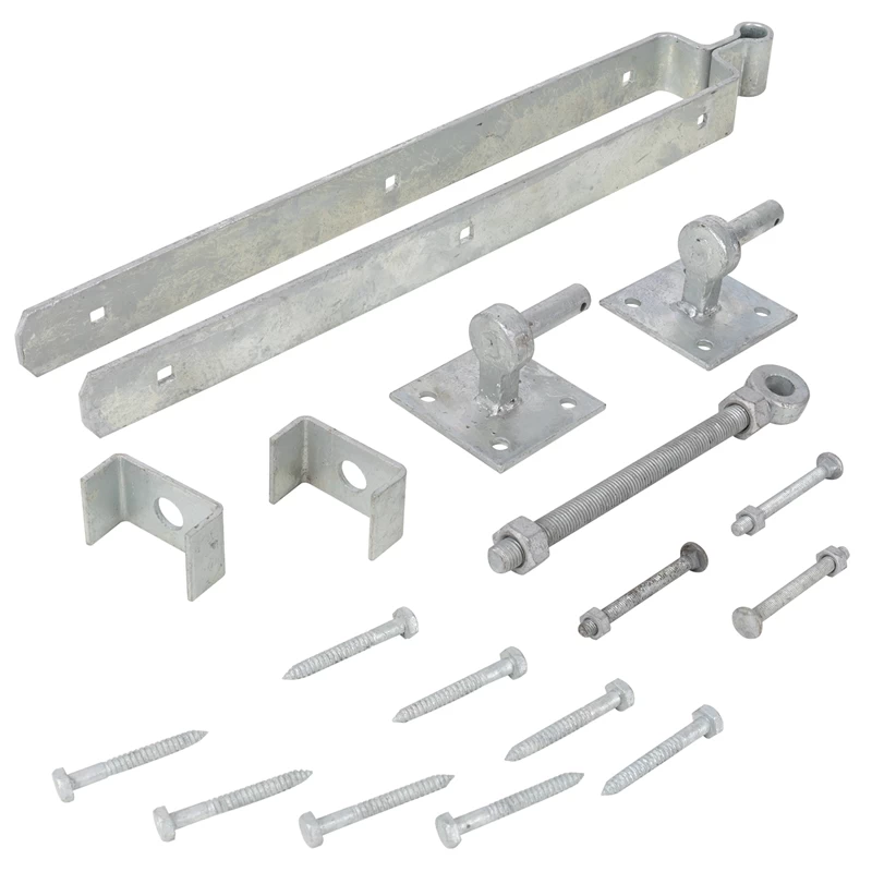 VOSS.farming Montage-Set Für Englisches Holztor, Holz-Weidetor, Koppeltor, Feuerverzinkt – Bild 2