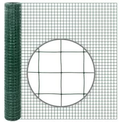 10m VOSS.farming Volierendraht, Drahtgitter, Höhe 100cm - 25,4x25,4x1,05mm, Grün