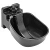 Kunststoff-Tränkebecken K50 Mit Druckzunge - Selbsttränke Für Pferde Und Rinder, Schwarz