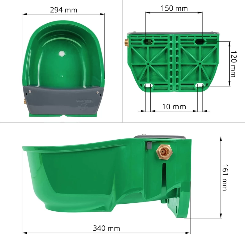 Schwimmer-Tränkebecken S30 Aus Kunsttoff, Selbsttränke Für Pferde Und Rinder – Bild 2