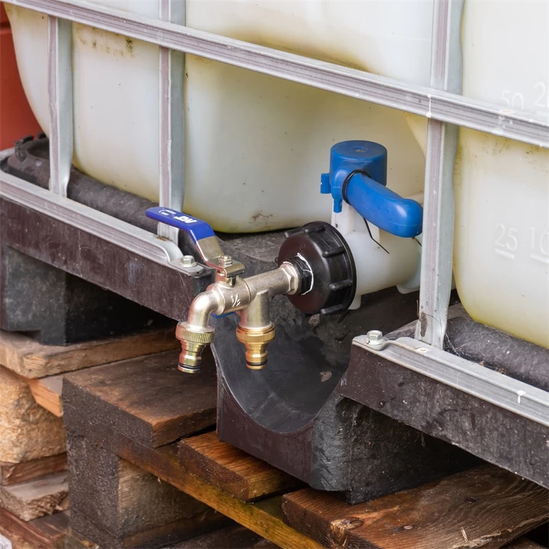 Anschlusshahn Für IBC-Container Mit 2 Schnellkupplungen, Separat Absperrbar – Bild 7