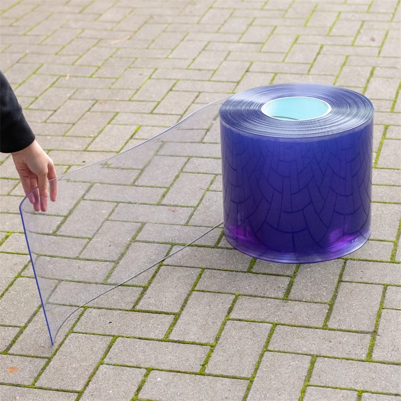 25m Streifenvorhang PVC, 30cm X 3mm, Premium Bis -20°C, Lamellenvorhang Transparent – Bild 3