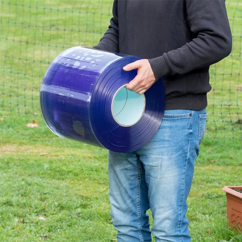 25m Streifenvorhang PVC, 30cm X 3mm, Premium Bis -20°C, Lamellenvorhang Transparent – Bild 2