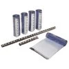 Spar-Set: Streifenvorhang 1,3m Breit - 225cm X 3mm, Inkl. Edelstahlleisten + 5x PVC Vorhang