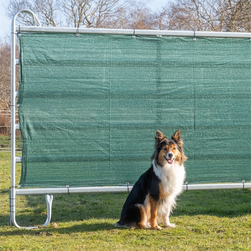 VOSS.farming Windschutznetz 3,55 X 1,2m, Für Weidepanels, Grün – Bild 3