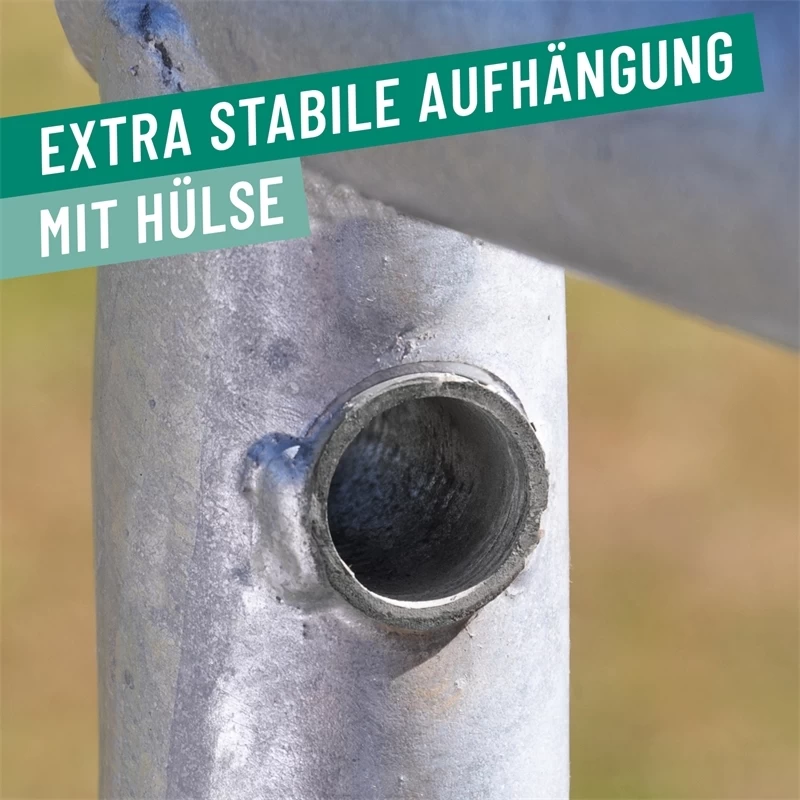 VOSS.farming Weidetor Weidezauntor, Verzinkt, Verstellbar 205 - 300 Cm, 110 Cm Hoch – Bild 11