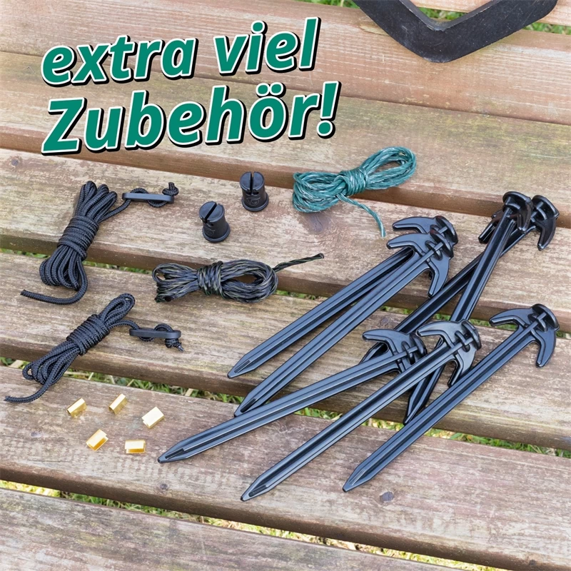 VOSS.farming FarmNET 50m Hühnerzaun, Geflügelnetz, 112cm, 16 Pfähle, 2 Spitzen, Grün – Bild 13