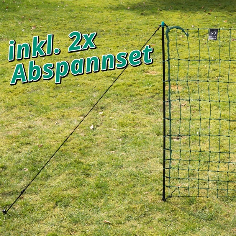 VOSS.farming FarmNET+ 50m Hühnerzaun, Geflügelnetz, 112cm, 20 Pfähle, 2 Spitzen, Grün – Bild 15