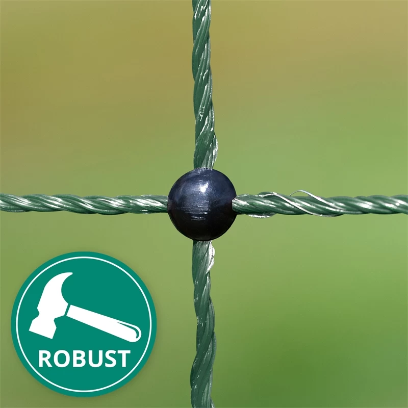 VOSS.farming FarmNET 25m Hühnerzaun, Geflügelnetz, 112cm, 9 Pfähle, 2 Spitzen, Grün – Bild 19