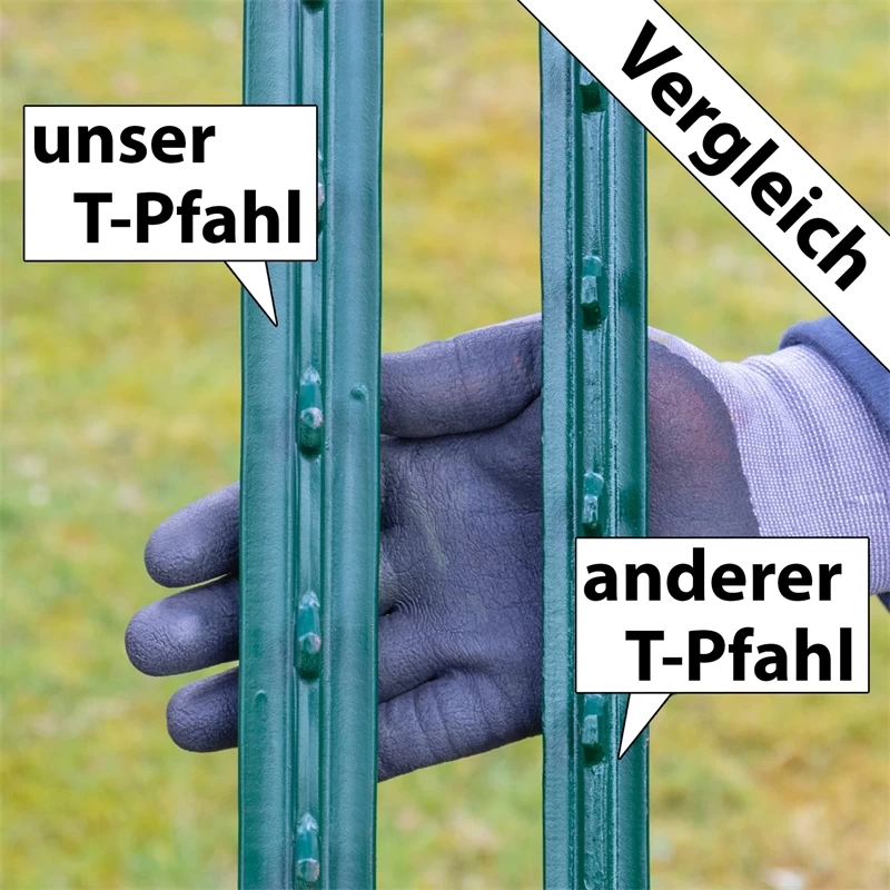 100x VOSS.farming Metallpfahl T-Pfosten Festzaunsystem 152cm – Bild 10