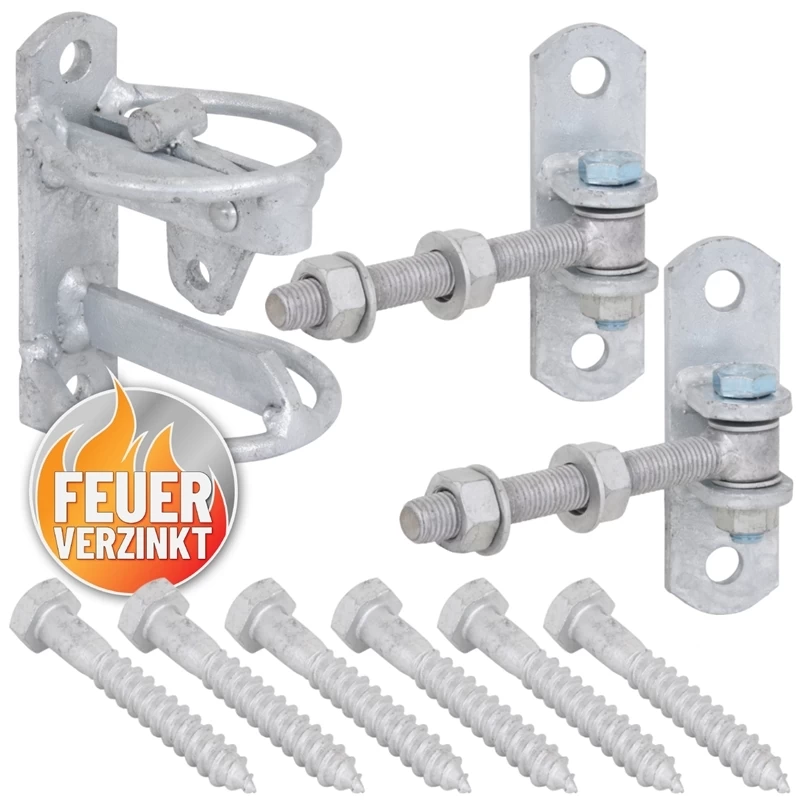 VOSS.farming Weidetor Verstellbar 200 - 300 Cm, Mit Gitter, 110 Cm Hoch, Verzinkt – Bild 3