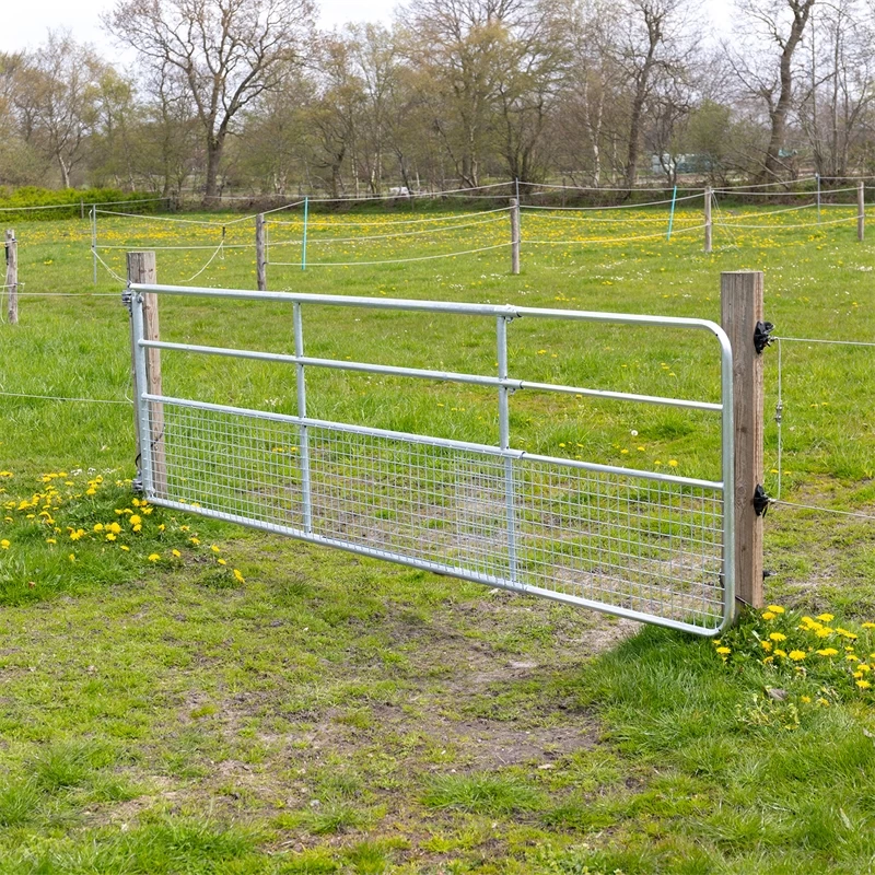 VOSS.farming Weidetor Verstellbar 200 - 300 Cm, Mit Gitter, 110 Cm Hoch, Verzinkt – Bild 16