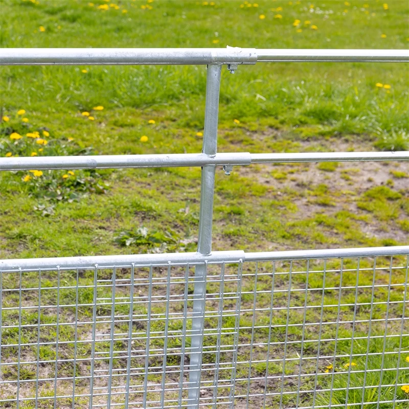 VOSS.farming Weidetor Verstellbar 200 - 300 Cm, Mit Gitter, 110 Cm Hoch, Verzinkt – Bild 19